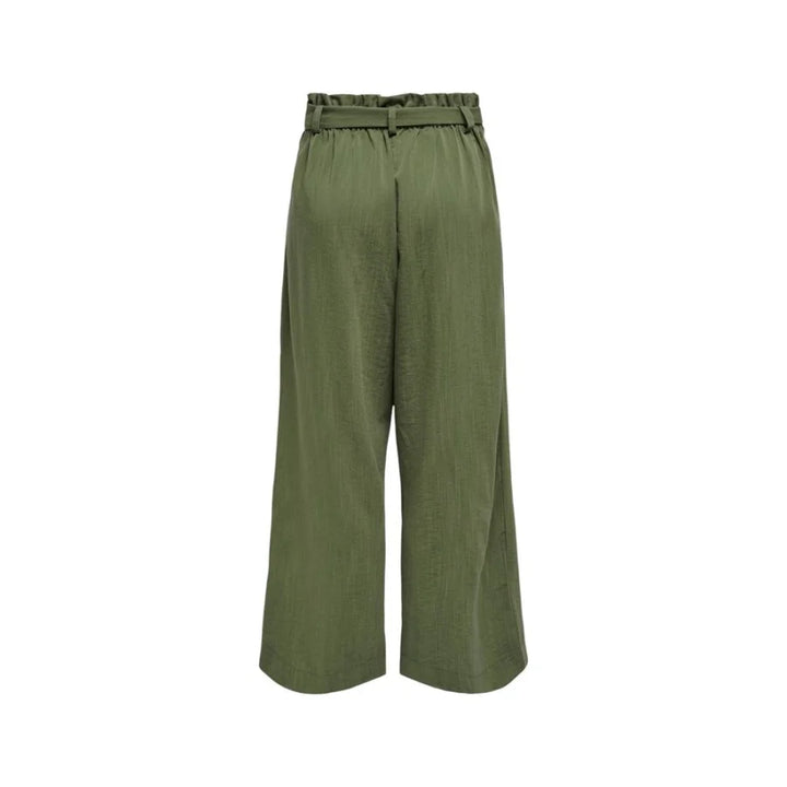 Only Green Viscose Casual Pants
