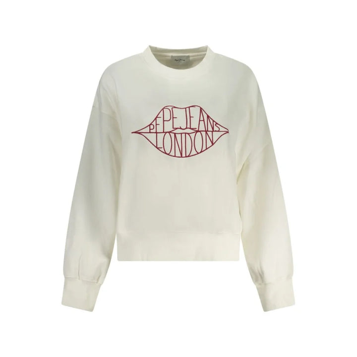Pepe Jeans Bianco Cotton Womens Sweatshirt