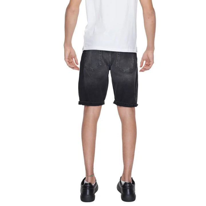 Antony Morato Black Cotton Bermuda Shorts