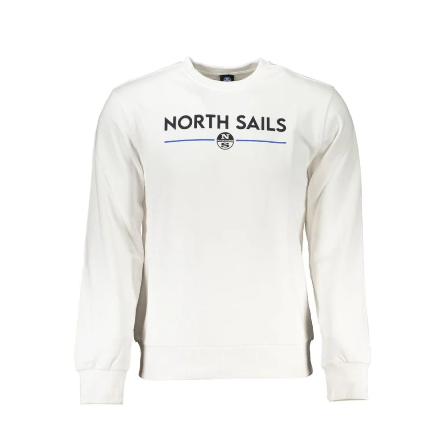 North Sails White Cotton Mens Sweatshirt