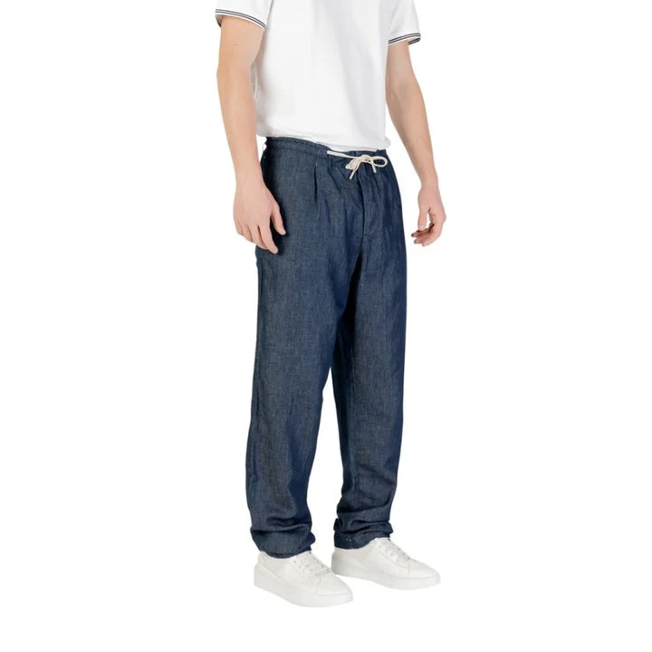 Replay Blue Cotton Casual Pants