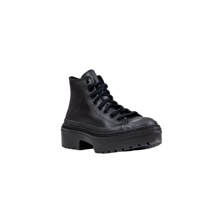 Converse Black Leather Ankle Boots