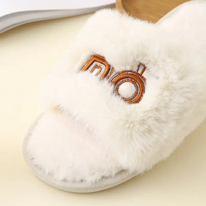 Indulge in Elegance with Luxurious Faux Fur Open Toe Slippers Shoes Sneakers Trendsi