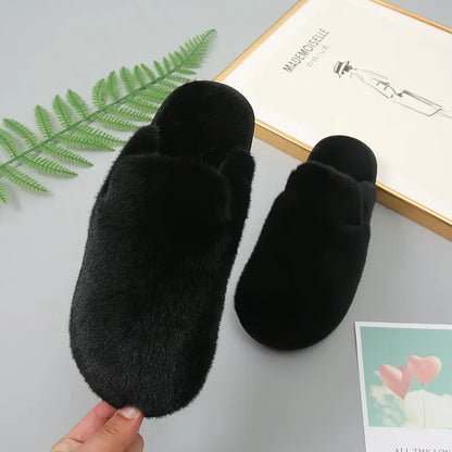 Indulge in Luxurious Comfort with Our Stylish Faux Fur Slippers Shoes Sneakers Trendsi