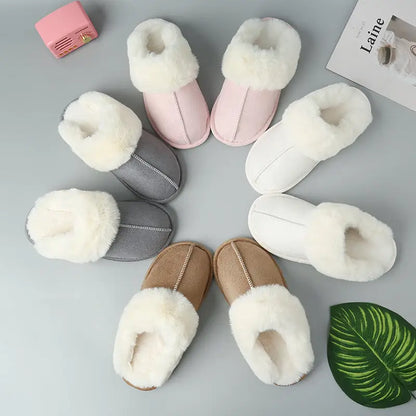 Step into Comfort with Faux Suede Center Seam Slippers Shoes Sneakers Trendsi