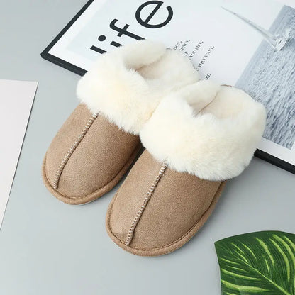 Step into Comfort with Faux Suede Center Seam Slippers Shoes Sneakers Trendsi