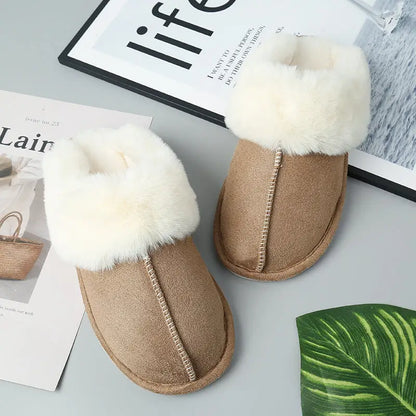 Step into Comfort with Faux Suede Center Seam Slippers Shoes Sneakers Trendsi