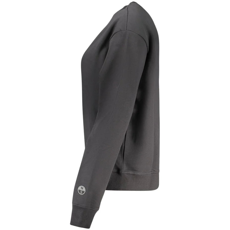 North Sails Black Cotton Women Sweatshirt