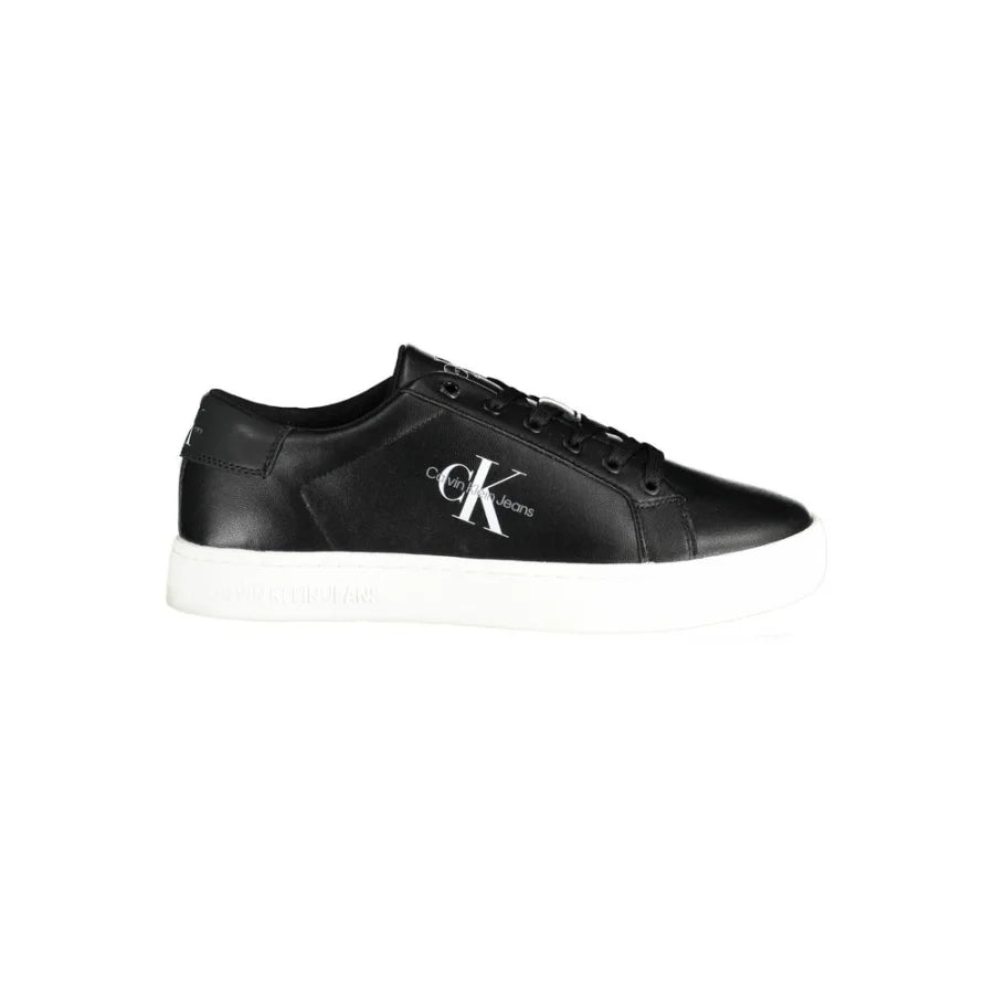 Calvin Klein Black Polyester Low Top Sneakers