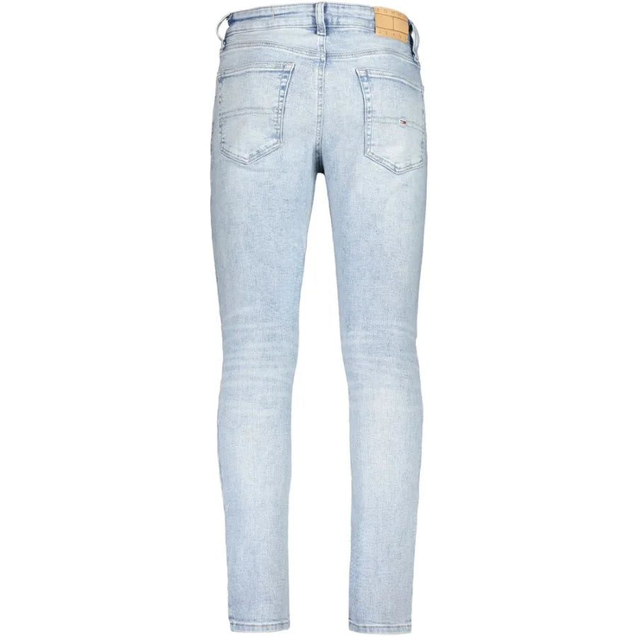 Tommy Hilfiger Azzurro Cotton Men’s Tapered Jean
