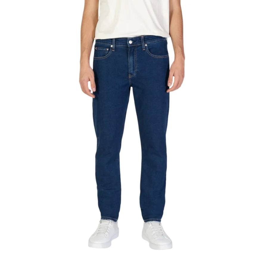 Calvin Klein Jeans Blue Cotton Slim Fit