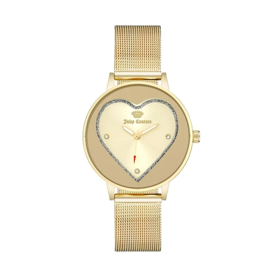 Juicy Couture Gold Stainless Steel Dress Watch