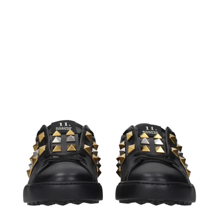 Valentino Garavani Black Leather Sneakers