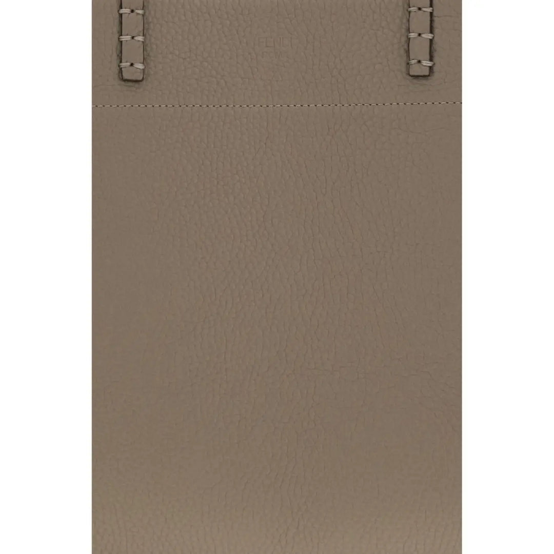 Fendi Beige Calf Leather Bos Taurus Shoulder Bag