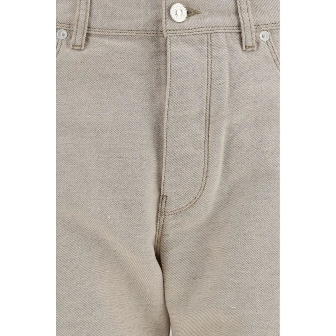 Fendi Beige Cotton Jeans Denim