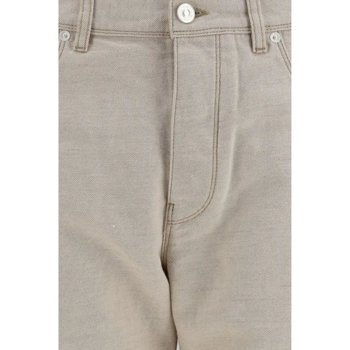 Fendi Beige Cotton Jeans Denim