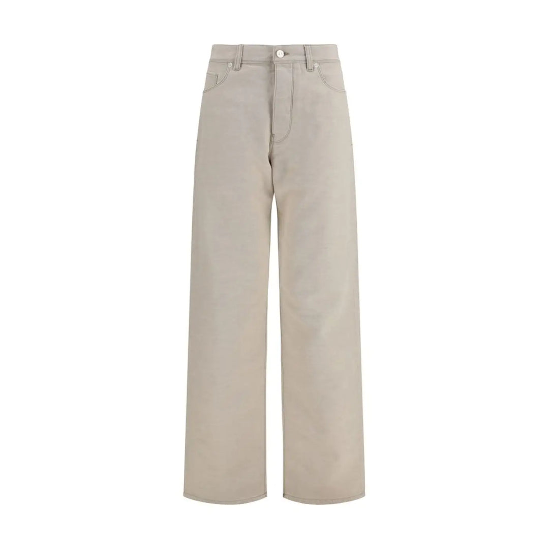Fendi Beige Cotton Jeans Denim
