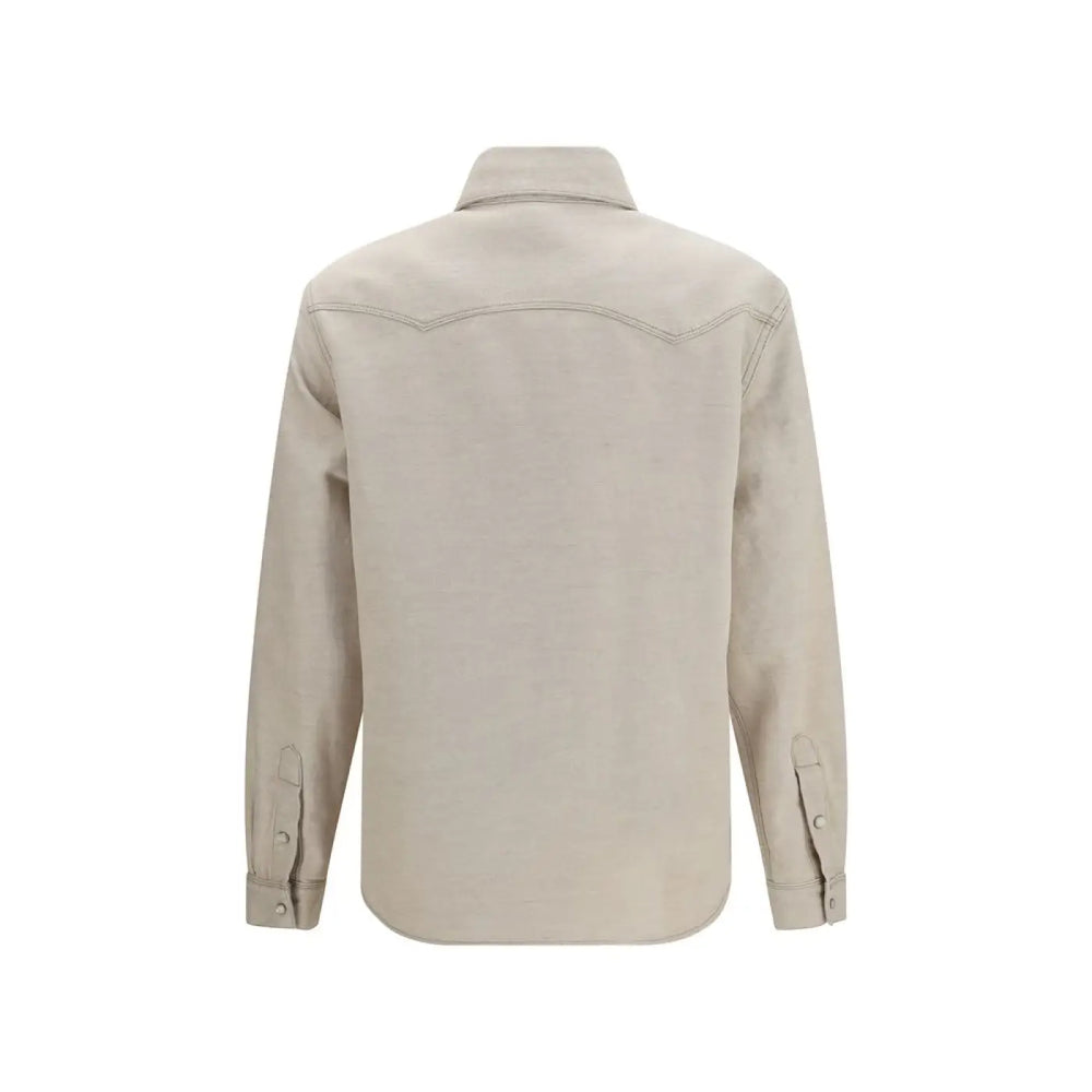 Fendi Beige Denim Shirt