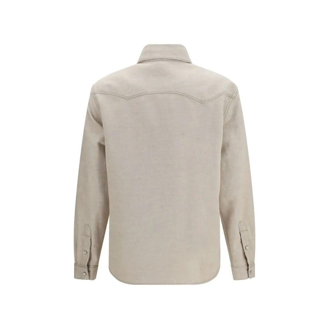 Fendi Beige Denim Shirt