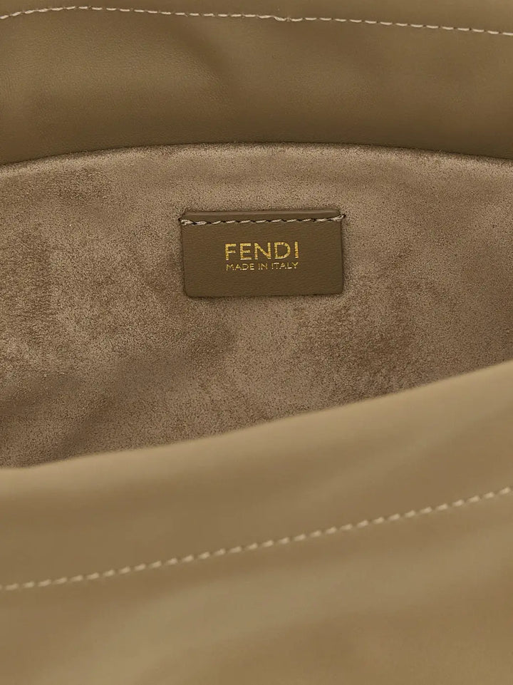 Fendi Beige Lamb Leather Handbag