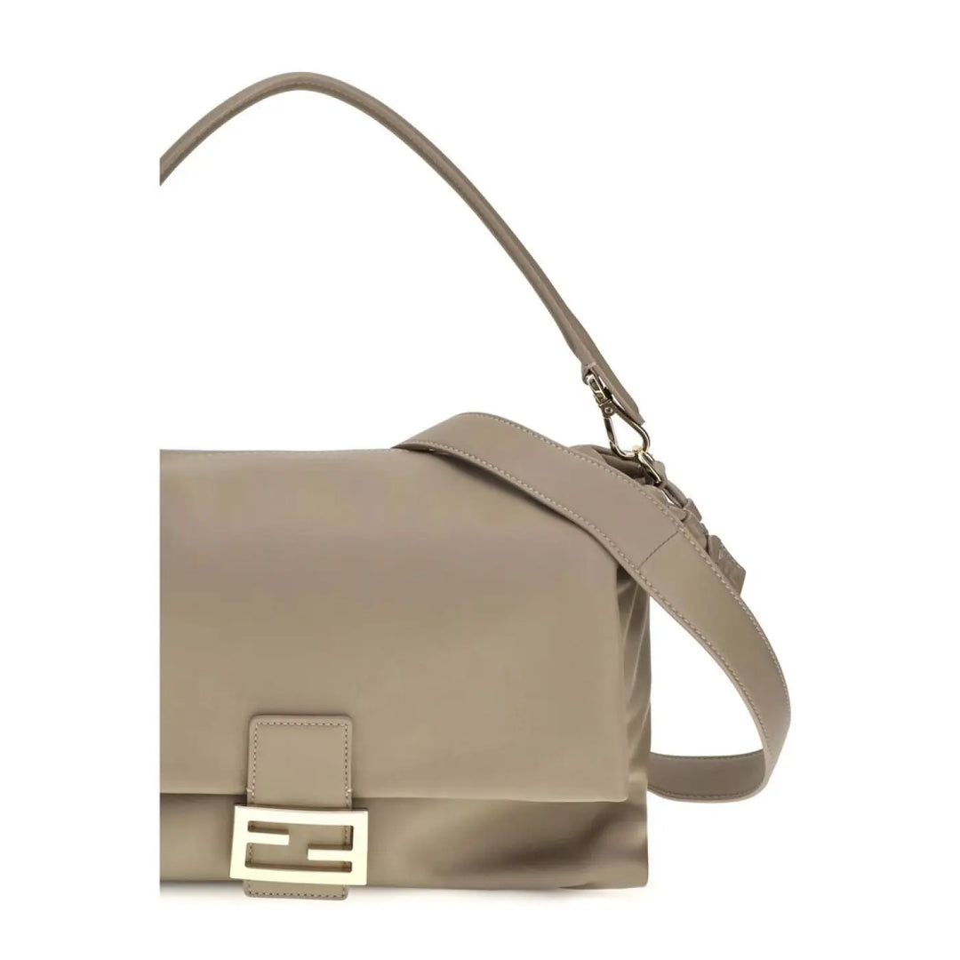 Fendi Beige Lamb Ovis Aries Shoulder Bag