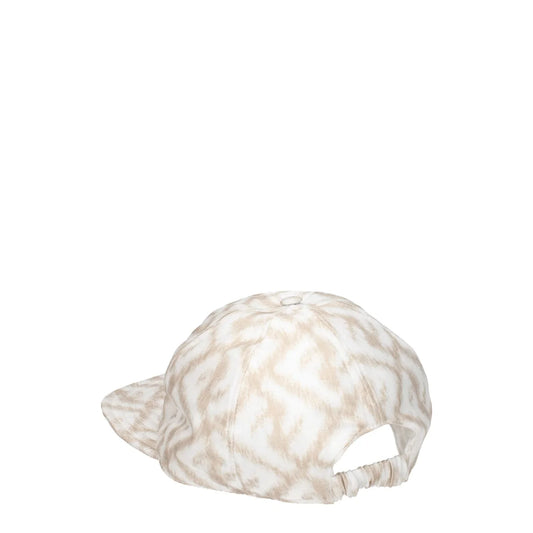 Fendi Beige Silk Cap (Baseball Hat)