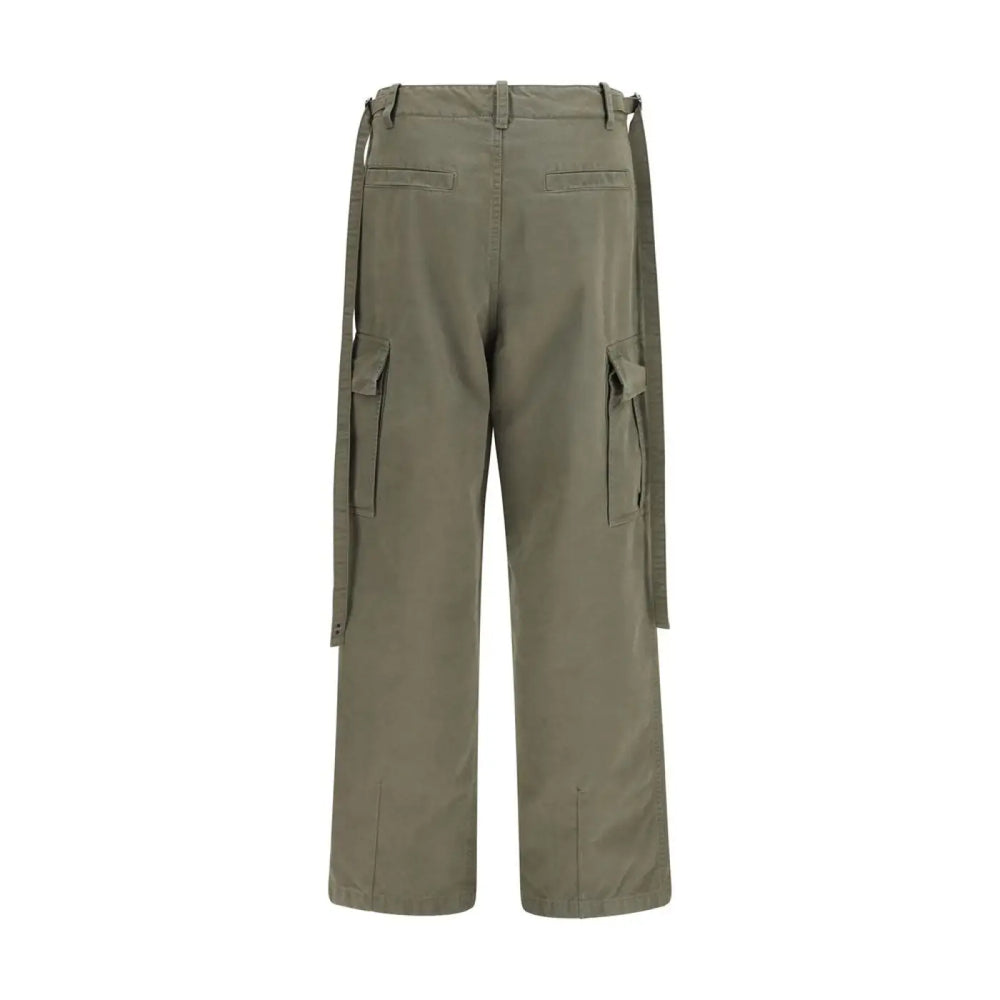 Fendi Bicolor Cotton Cargo Pants