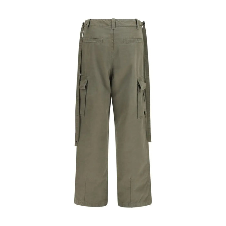 Fendi Bicolor Cotton Cargo Pants
