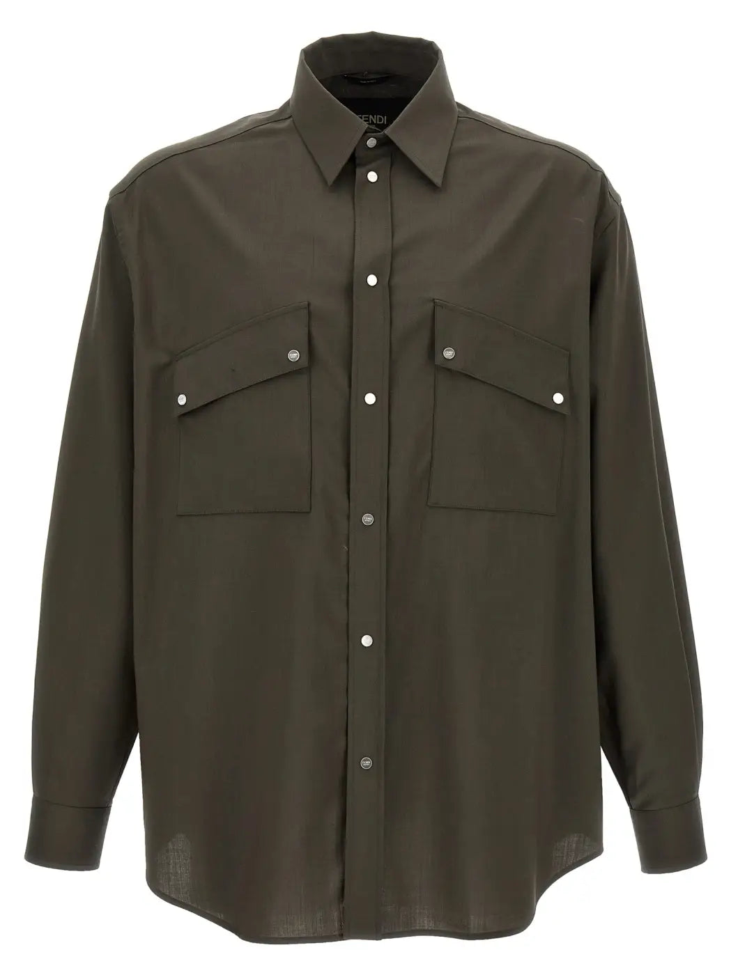 Fendi Bicolor Wool Blouse