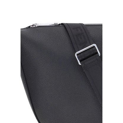 Fendi Black Calf Leather Bos Taurus Shoulder Bag