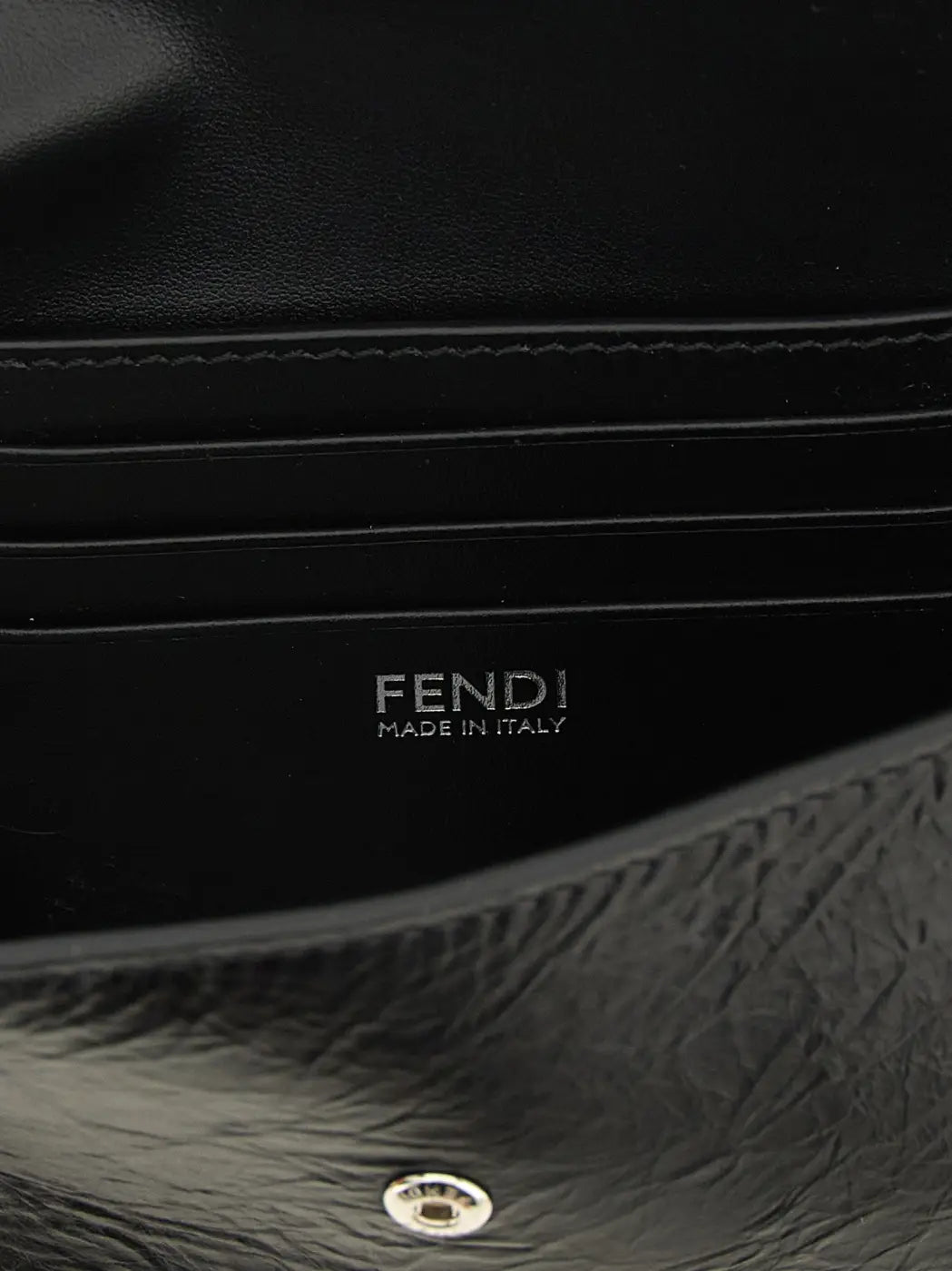 Fendi Black Calfskin Cardholder