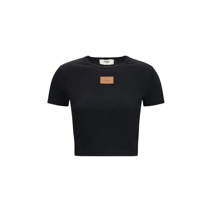 Fendi Black Cotton T-shirt