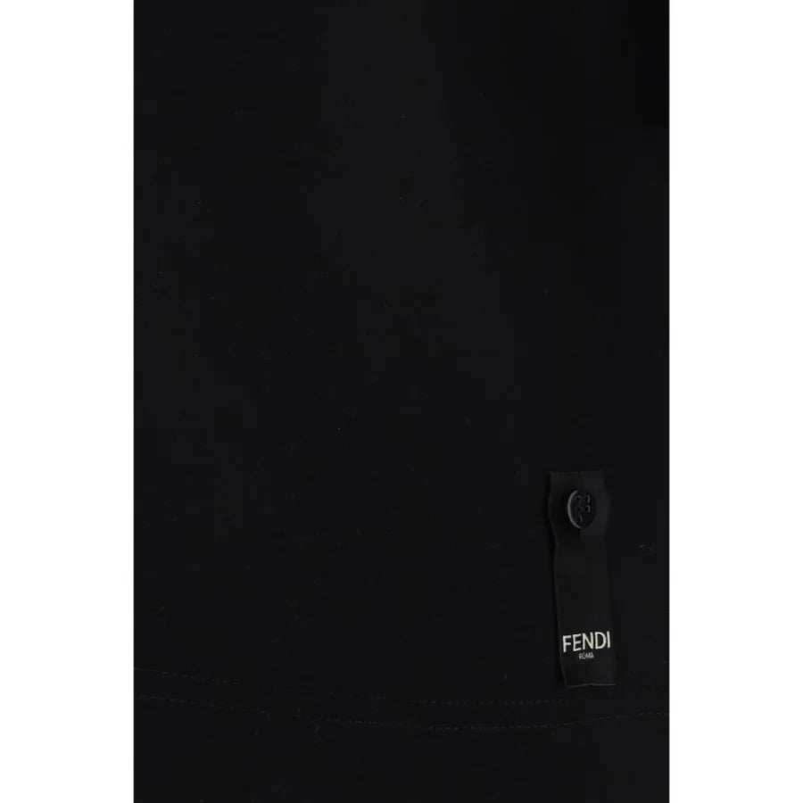 Fendi Black Cotton T-Shirt