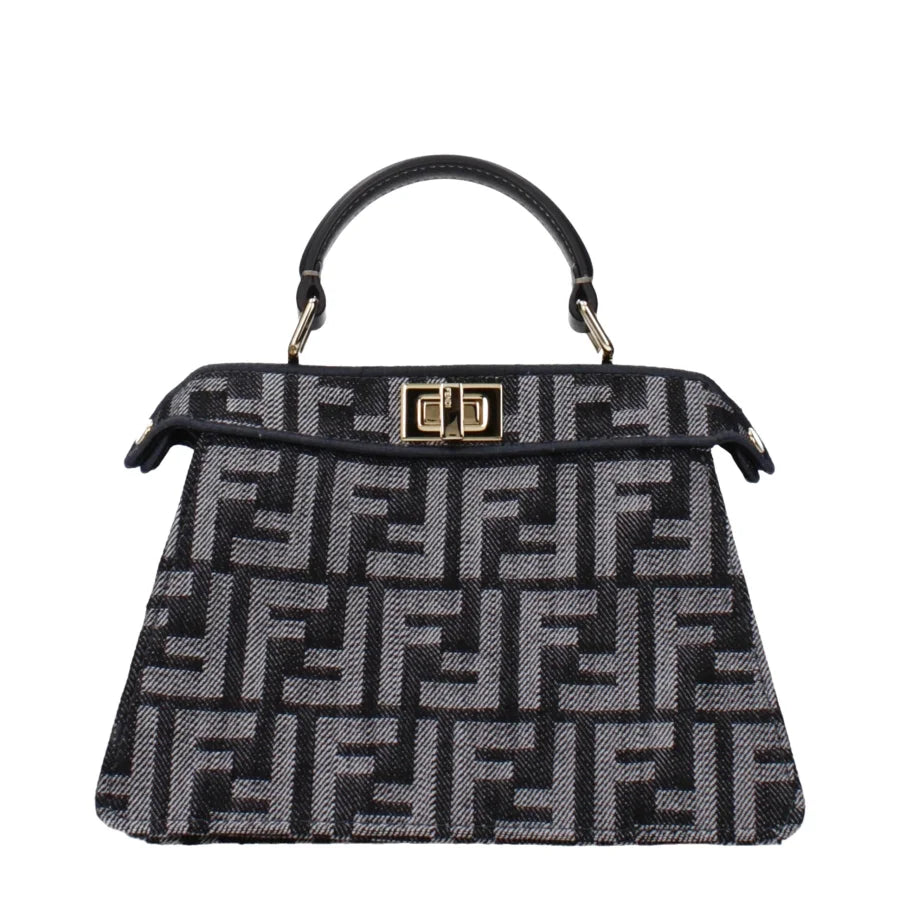 Fendi Black Fabric Handbag