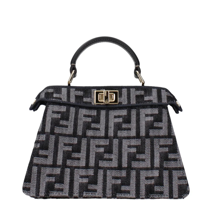 Fendi Black Fabric Handbag