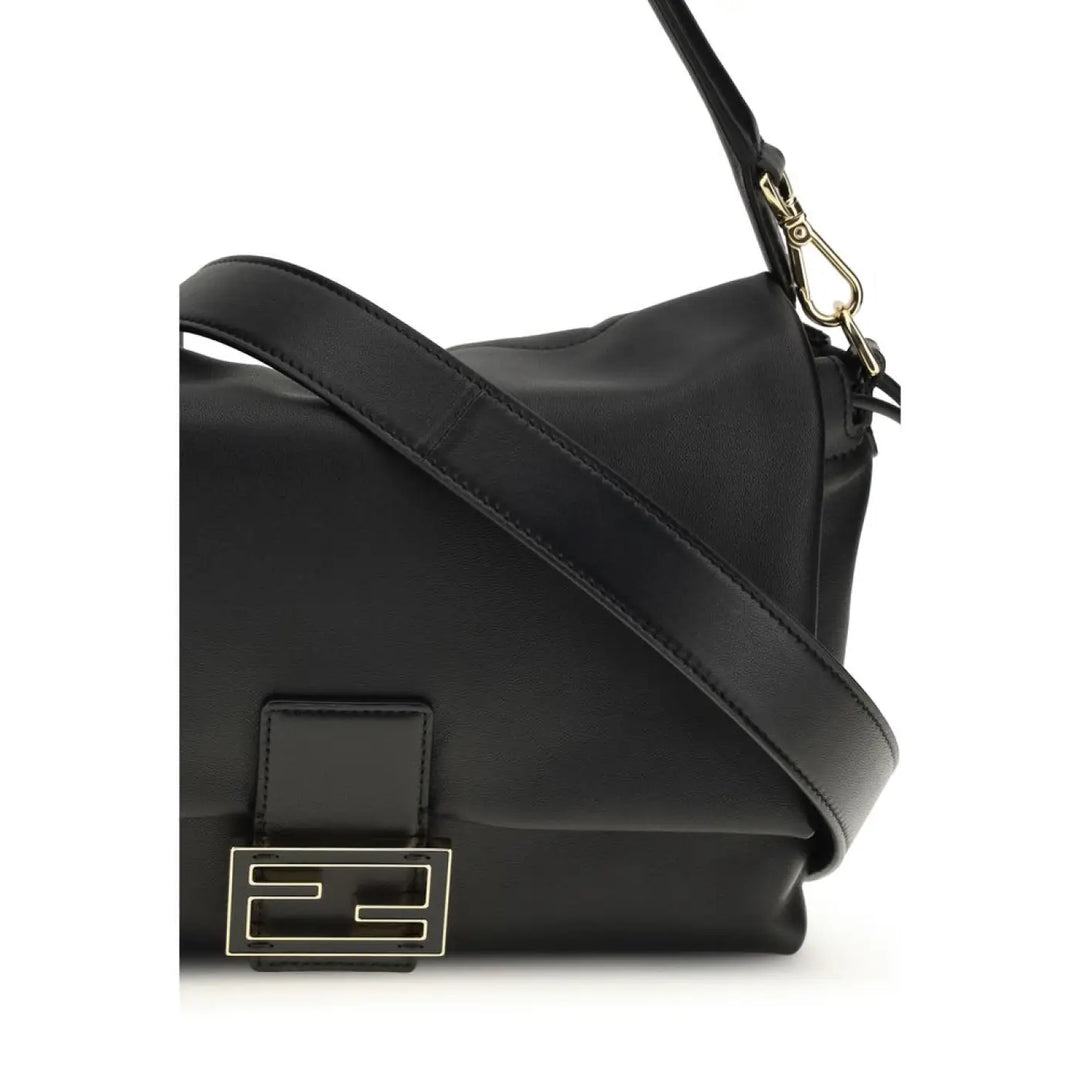 Fendi Black Lamb Ovis Aries Shoulder Bag