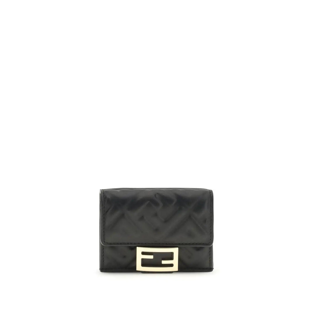 Fendi Black Lamb Ovis Aries Wallet