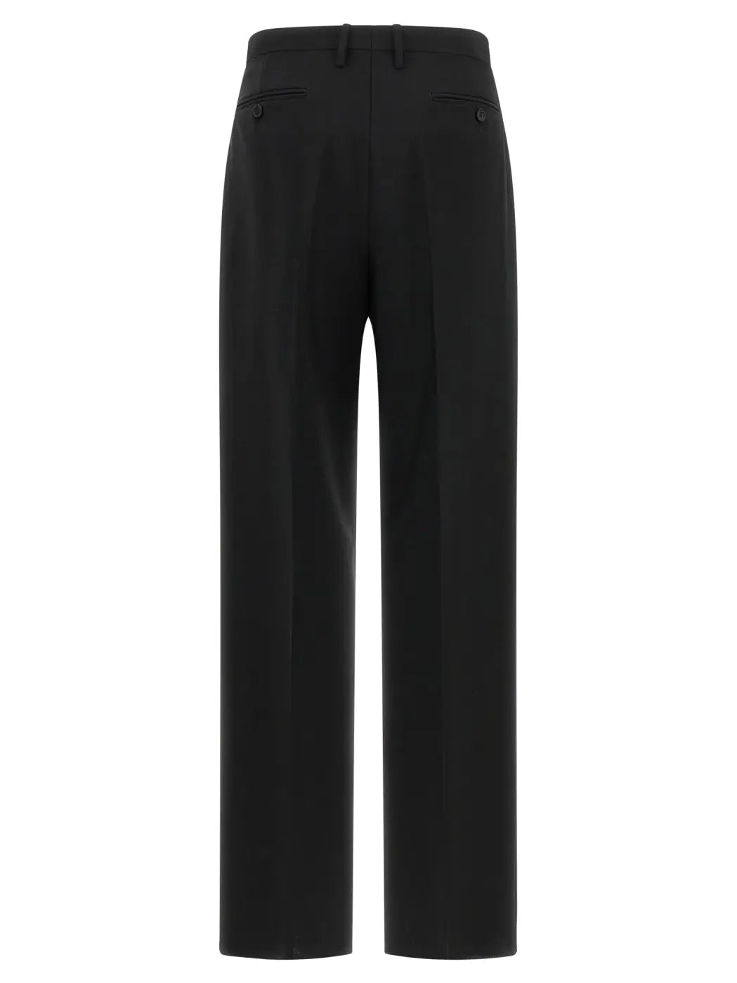Fendi Black Mohair Dress Pants