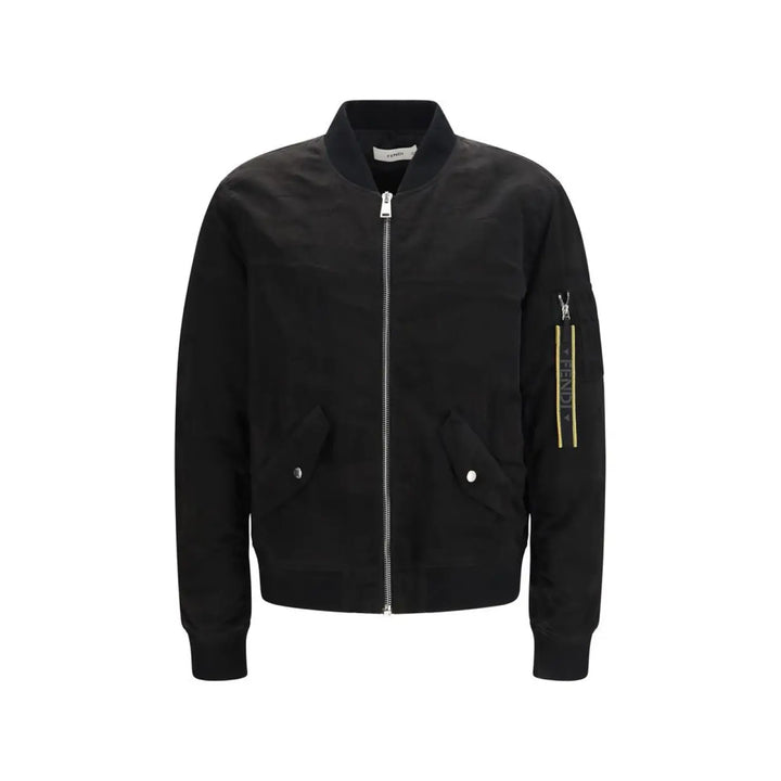 Fendi Black Polyamide Bomber