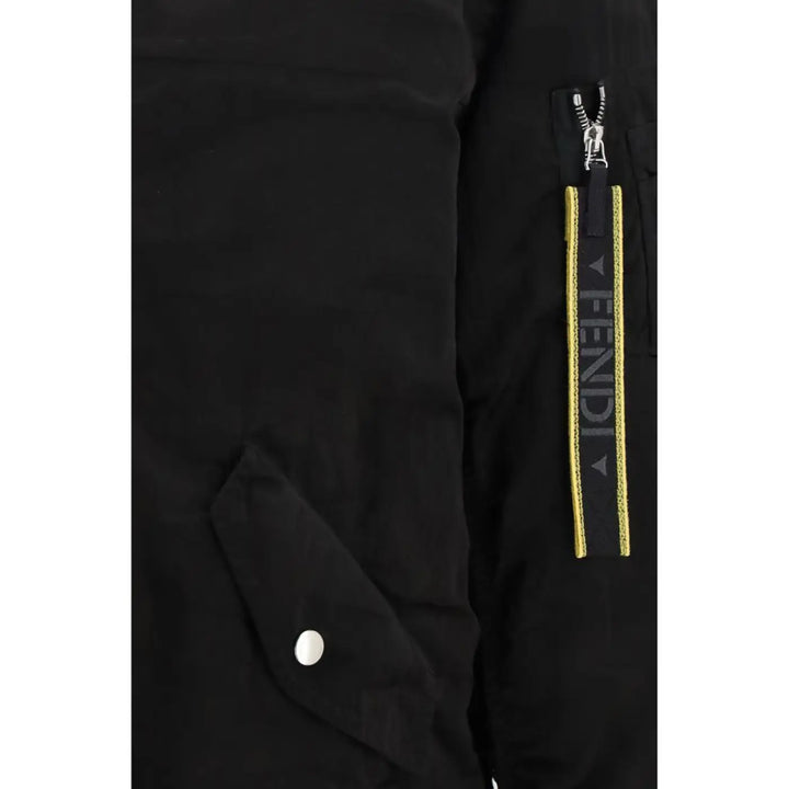 Fendi Black Polyamide Bomber