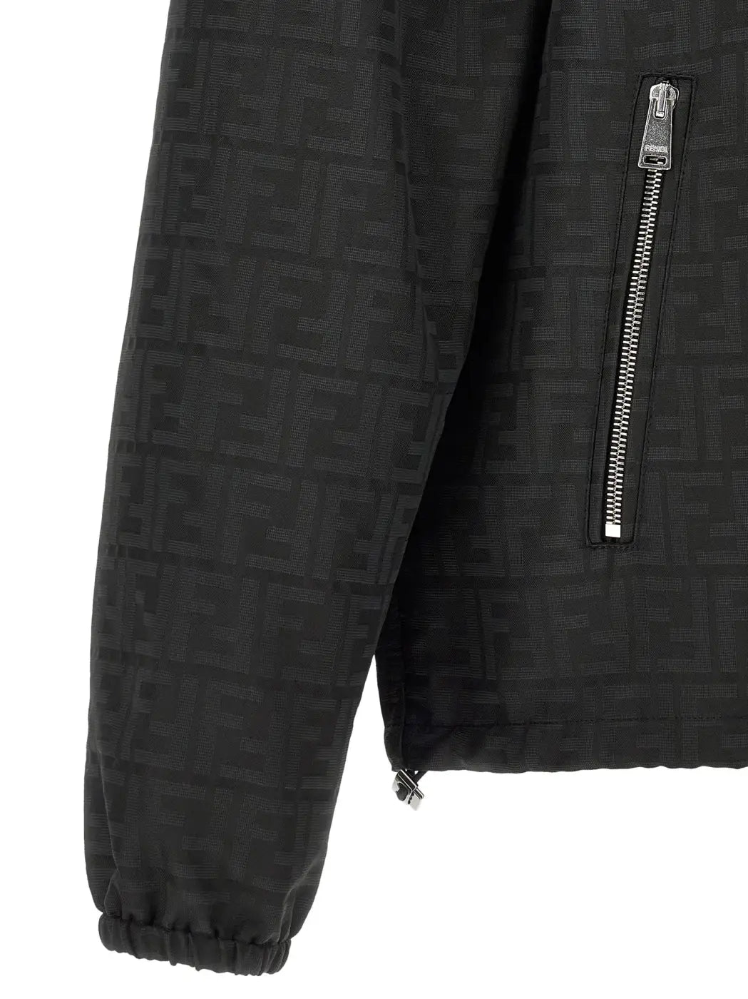 Fendi Black Polyester Shell Jacket