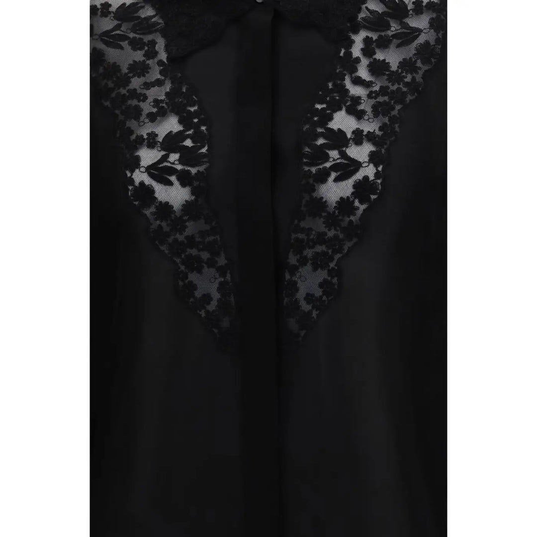 Fendi Black Silk Blouse
