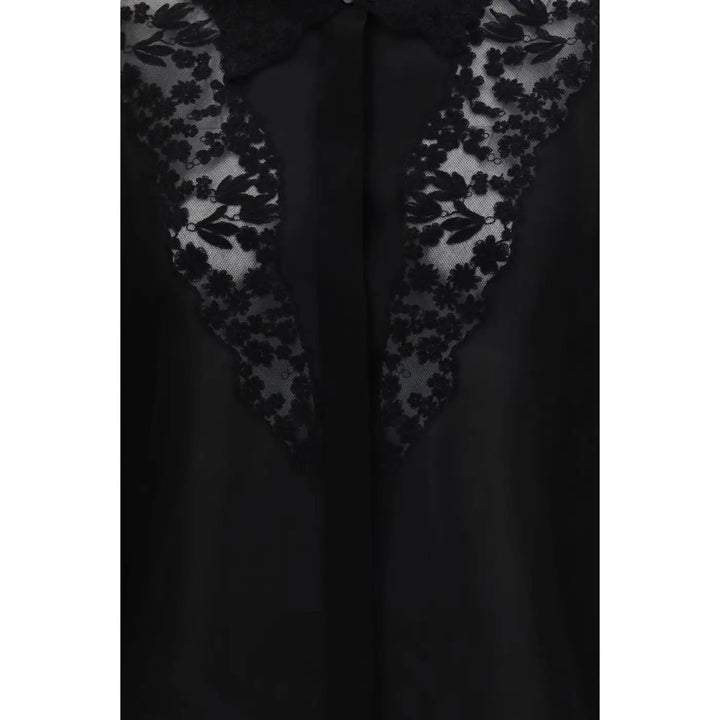 Fendi Black Silk Blouse
