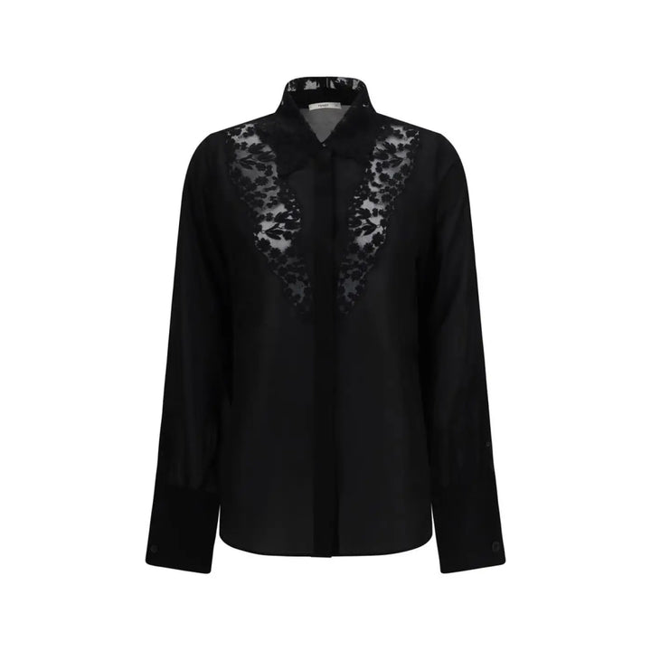 Fendi Black Silk Blouse