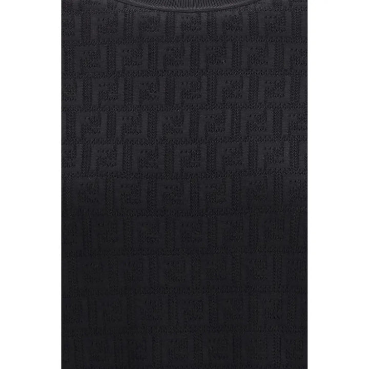Fendi Black Viscose T-Shirt