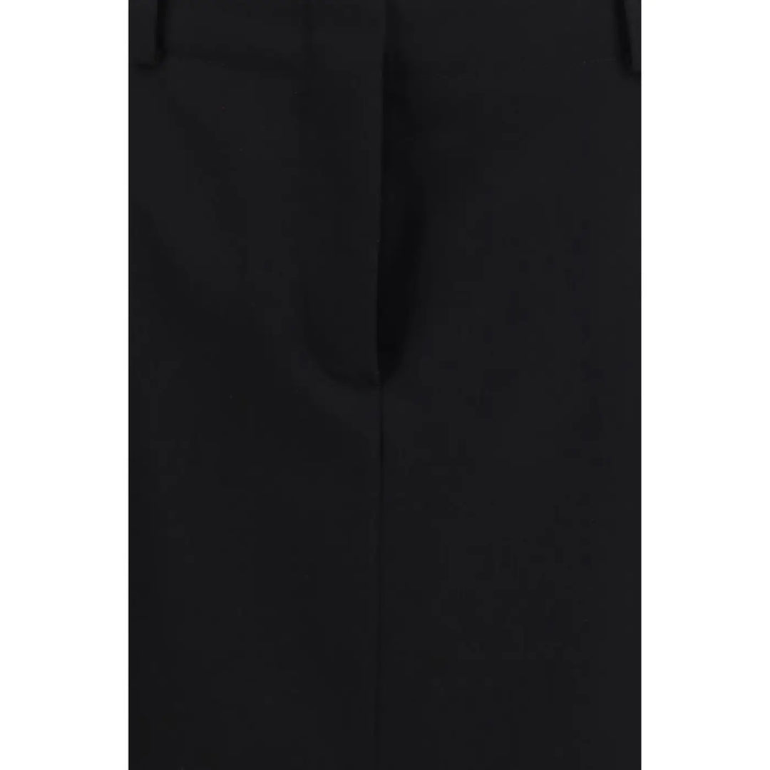 Fendi Black Wool Oves Aries Midi Skirt