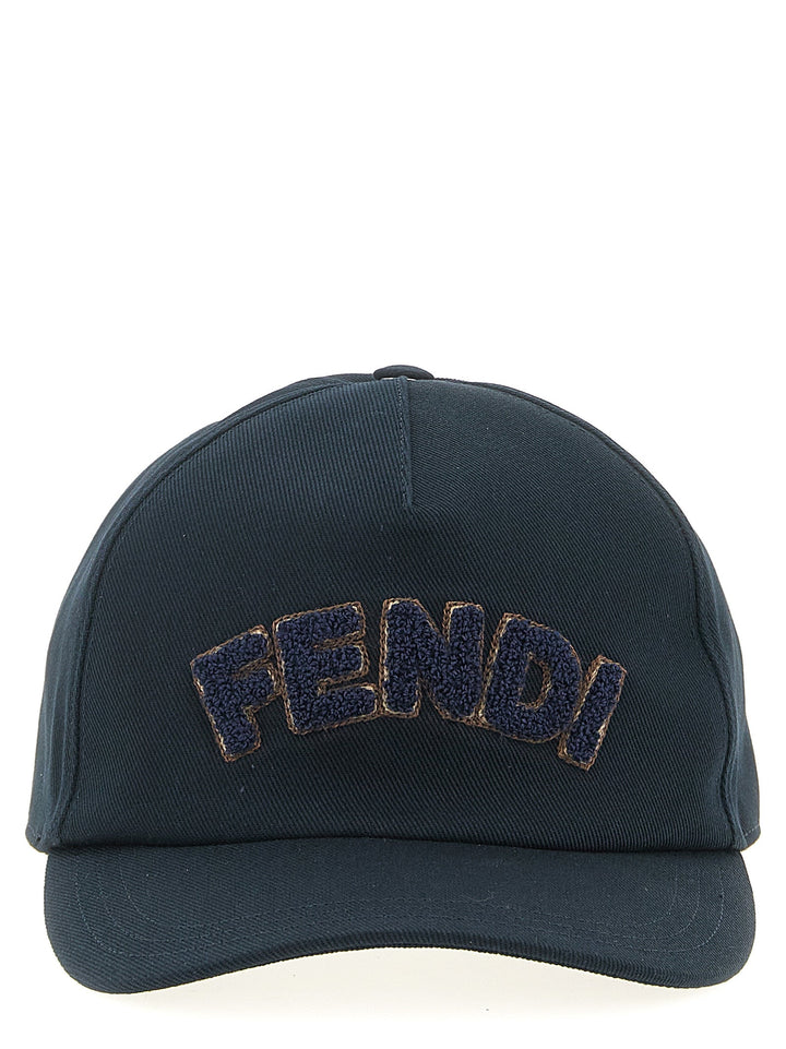 Fendi Blue Cotton Cap (baseball Hat)