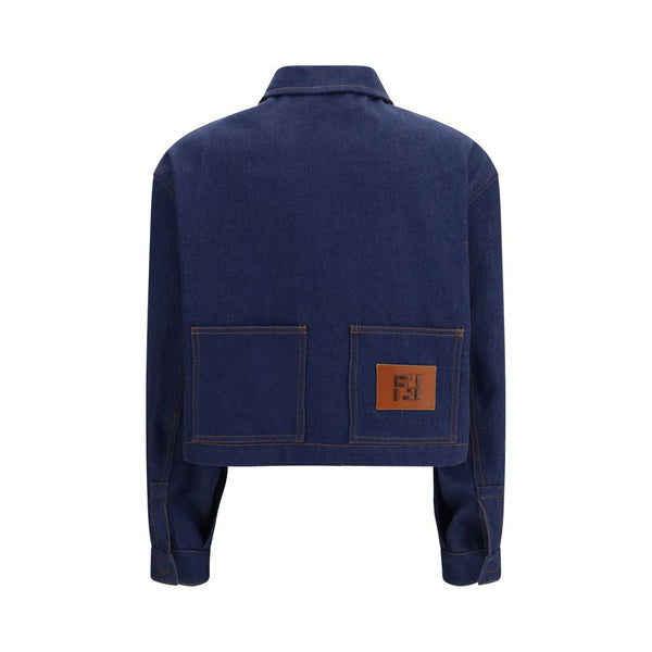 Fendi Trucker Jackets - Blue Cotton Denim Jacket