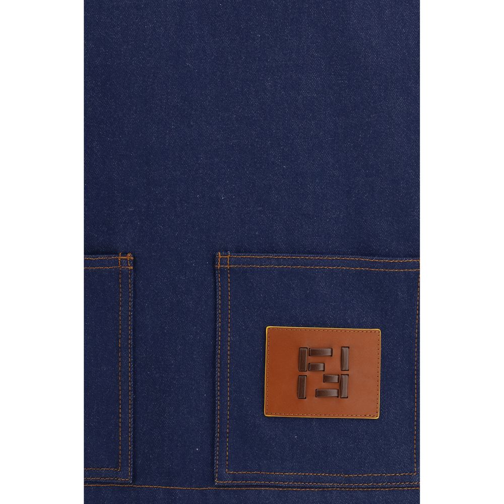 Fendi Trucker Jackets - Blue Cotton Denim Jacket