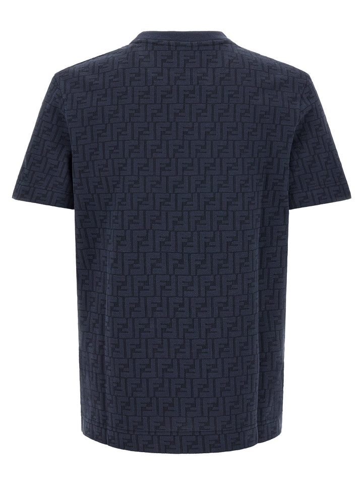Fendi Blue Cotton T-shirt